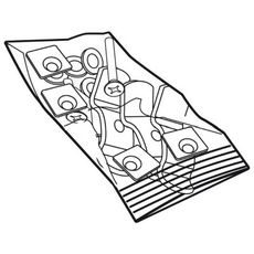 MONTÁŽNA SADA PLATNE SHAD D1B40BOR PRE SH58X/SH59X/SH50/SH48/SH45/SH39/SH42/SH46