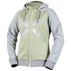 WOMEN'S HOODIE IXS RAPID 1.0 X2-343605 LIGHT GREEN-COOL GREY DXS