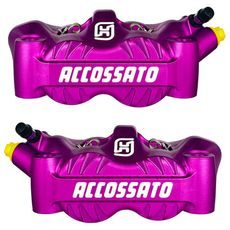 RADIAL BRAKE CALIPER ACCOSSATO PZ007 FORGED MONOBLOCK 100 MM DISTANCE WITH PISTONS IN ALUMINIUM