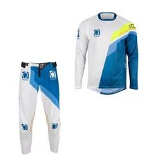 Set of MX pants and MX jersey YOKO VIILEE white/blue; white/blue/yellow 38 (XXL)