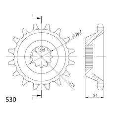 REŤAZOVÉ KOLIEČKO SUPERSPROX CST-528:17 17 ZUBOV,530
