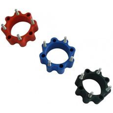 REAR WHEEL SPACERS POLYAMIDE RED - 45MM Ø115 - Ø110
