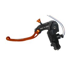CLUTCH MASTER CYLINDER READY TO BRAKE ACCOSSATO 16X16 WITH ORANGE FOLDING LEVER (NUT + LEVER)