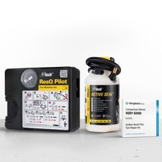 AIRMAN RESQ PILOT 12V COMPRESSOR + 300 ML TIRE SEALANT - TIRE MOBILITY KIT