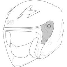 HELMET VISOR MECHANISM IXS RAPID 1.0 OF X1-390009-VIS-MEC
