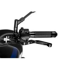 PÁČKA SPOJKY BEZ ADAPTÉRA PUIG 24NNP EXTENDABLE FOLDING ČIERNO / STRIEBORNÉ