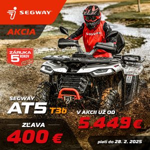 Akcia - Zníženie cien vybraných modelov štvorkoliek SEGWAY AT5 T3b!!!