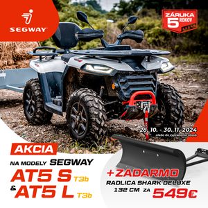 Akcia - Radlica na odhŕňanie snehu Zadarmo ku štvorkolkám SEGWAY AT5 L T3b a AT5 S T3b!!!