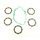 Friction plates kit with clutch cover gasket ATHENA P40230091