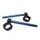 Adjustable clip-ons ACCOSSATO inclination from 6Â° to 10Â° without inner ring, blue