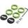ODI GRIPS Set Lock Jaw Clamps w/Snap Caps - Green