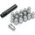 12mmX1.50 FLAT CHROME LUG NUT BOX OF 16