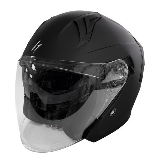 OPEN FACE HELMET STORMER RUN ČIERNA MATNÁ XS