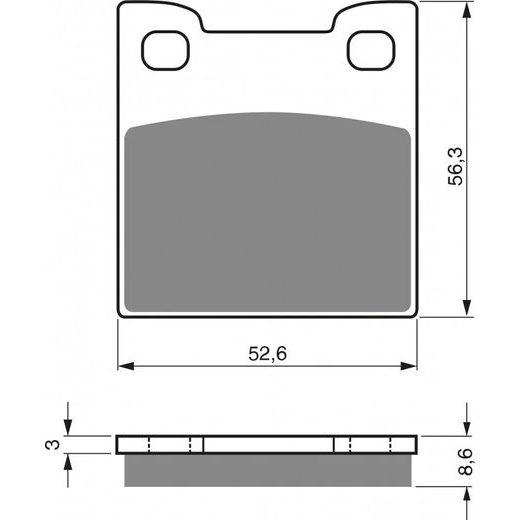 BRZDOVÉ OBLOŽENIE GOLDFREN 129 AD