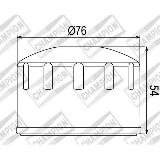 OLEJOVÝ FILTER CHAMPION 100609555
