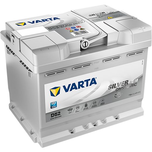 VARTA 12V/60AH SILVER DYNAMIC AGM START STOP