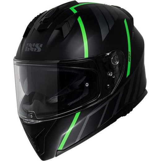 INTEGRÁLNA PRILBA IXS IXS 217 2.0 X14092 MATT BLACK-GREEN FLUO XS