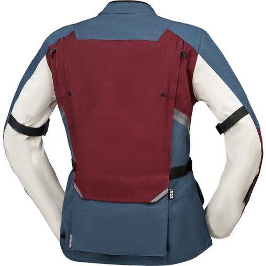 WOMEN'S LAMINATED JACKET IXS TOURSTER-STX 1.0 X2-111605 BORDEAUX-BLUE-COOL GREY D4XL