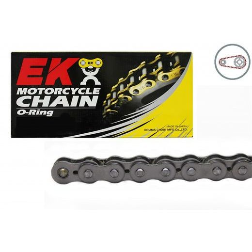 REŤAZOVÁ SADA EK - STRIEBORNÝ REŤAZ 630 SRO, O-KRÚŽOK, KOLIESKO JT, ROZETA JT PRE KAWASAKI GPZ 750 1983-1987