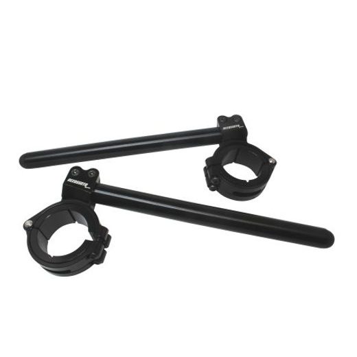 ADJUSTABLE CLIP-ONS ACCOSSATO INCLINATION FROM 6Â° TO 10Â° WITH INNER RING, BLACK
