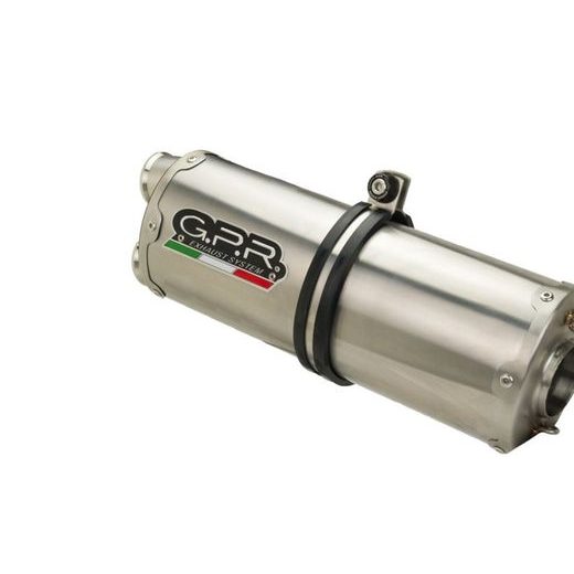 KONCOVKA VÝFUKU SLIP-ON GPR DUAL INOX D.140.1.DUAL.IO MATTE INOX INCLUDING REMOVABLE DB KILLER AND LINK PIPE