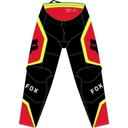 FOX 180 BALLAST PANT - BLACK/RED MX24