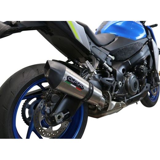 SLIP-ON EXHAUST GPR GP EVO4 E5.S.192.GPAN.TO BRUSHED TITANIUM INCLUDING REMOVABLE DB KILLER AND LINK PIPE