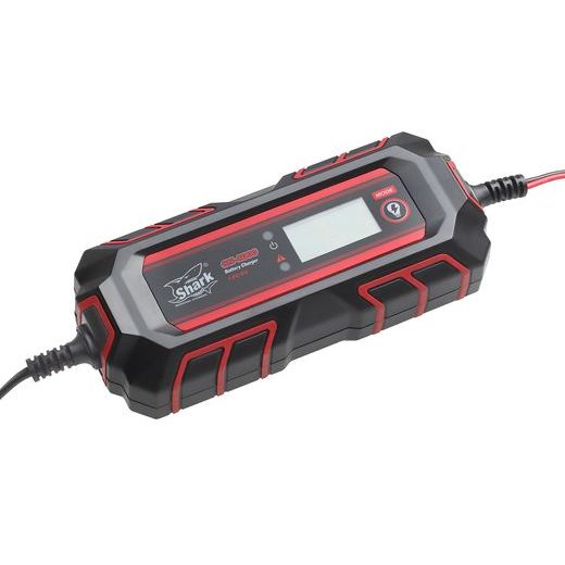 AUTOMATICKÁ INTELIGENTNÁ NABÍJAČKA 12V BATÉRIÍ SHARK CN-4000, 6/12V, IP54, 4A DC