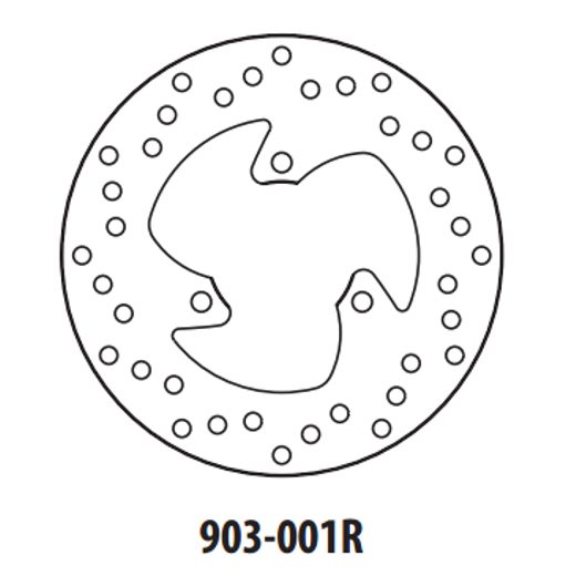 BRZDOVÝ KOTÚČ GOLDFREN 903-001R ZADNÁ 190 MM