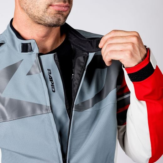LAMINATED JACKET IXS RAPID-STX 2.2 X2-311426 BLUE GREY-RED 5XL