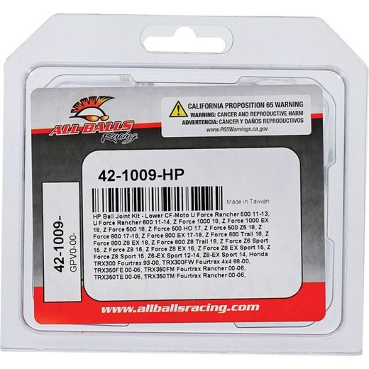 GUĽOVÝ KĹB ZVISLÉHO ČAPU ALL BALLS RACING KP42-1009-HP HP ZNÍŽENIE