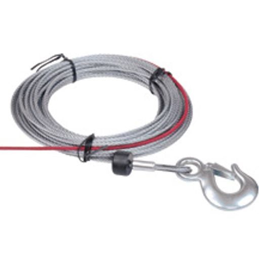 STEEL ROPE WITH HOOK 5.5MMX15.2M FOR CUB 4