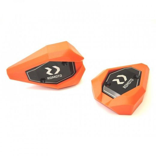 CRASH SLIDERS RDMOTO KTM13N ORANGE POLYAMIDE WITH BLACK CAPS
