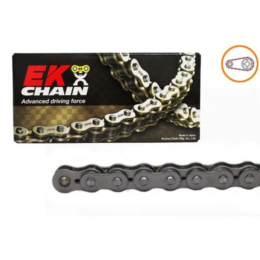 REŤAZOVÁ SADA EK - STRIEBORNÝ REŤAZ 520 MRD, NETESNENÝ, KOLIESKO JT, ROZETA JT PRE SUZUKI RM 250 1981