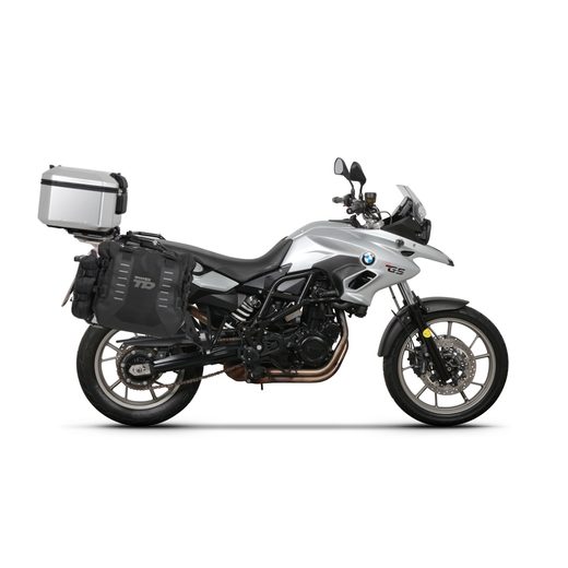 COMPLETE SET OF SHAD TERRA TR40 ADVENTURE SADDLEBAGS AND SHAD TERRA ALUMINIUM 55L TOPCASE, INCLUDING MOUNTING KIT SHAD BMW F 650 GS/ F 700 GS/ F 800 GS