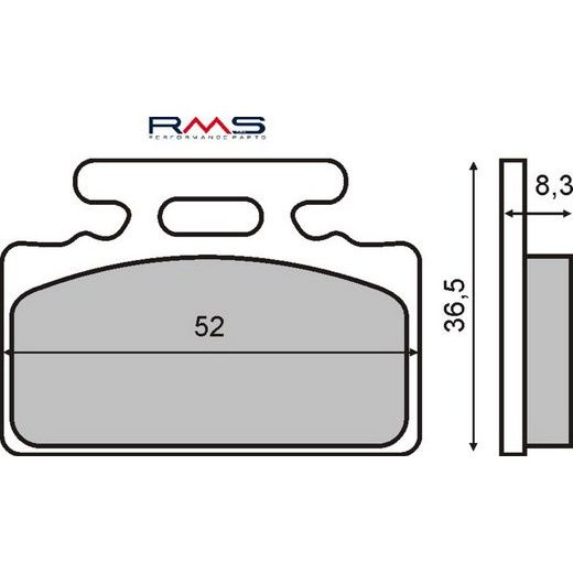 BRZDOVÉ OBLOŽENIE RMS 225101650 ORGANICKÉ