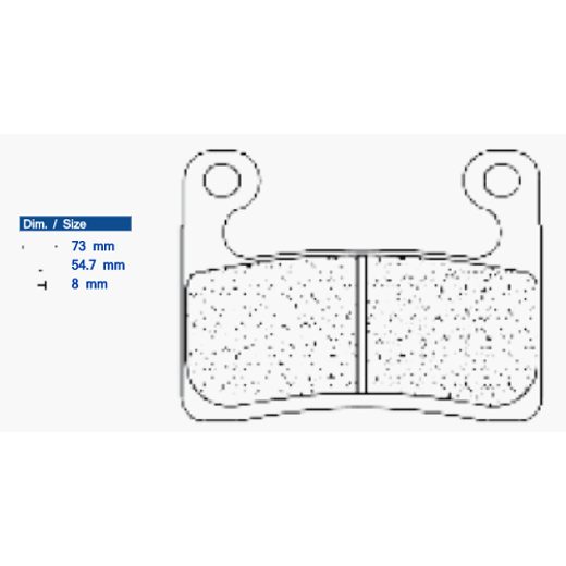 BRZDOVÉ OBLOŽENIE CL BRAKES 1257 A3+