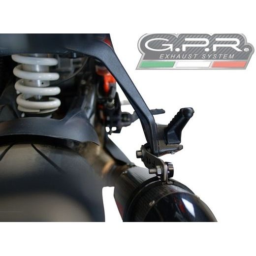 SLIP-ON EXHAUST GPR GP EVO4 E4.KTM.96.GPAN.TO BRUSHED TITANIUM INCLUDING REMOVABLE DB KILLER AND LINK PIPE
