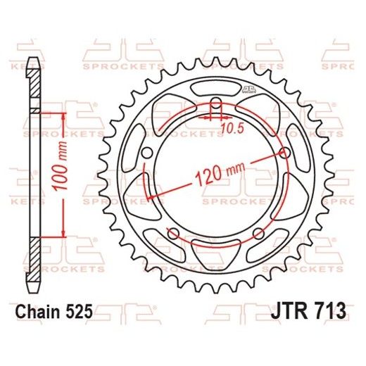 REŤAZOVÁ ROZETA JT JTR 713-41 41 ZUBOV,525