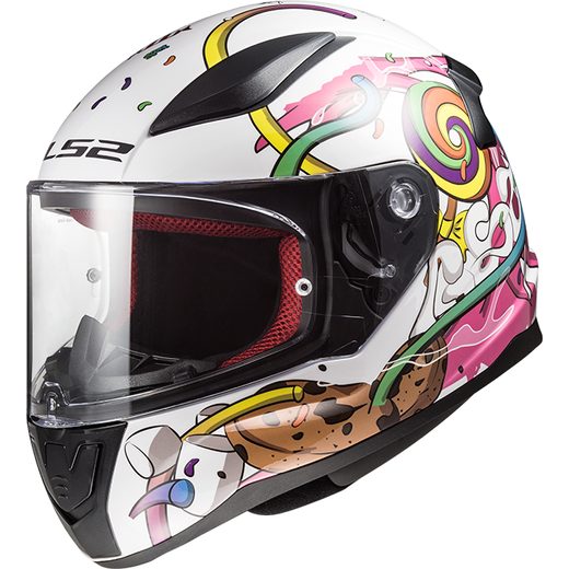 LS2 FF353 RAPID MINI CRAZY POP WHITE PINK