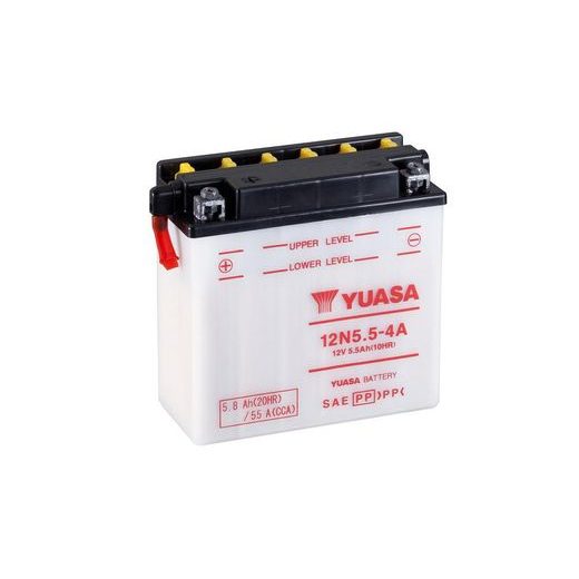 CONVENTIONAL 12V BATTERY NO ACID YUASA 12N5.5-4A