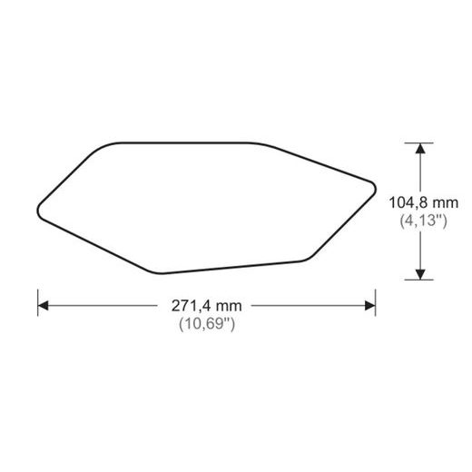 TANK SIDE PROTECTORS PUIG ANTI-SLIP 20095N ČIERNA