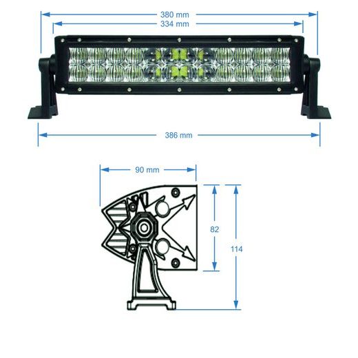 SHARK LED LIGHT BAR 13,5", 5D, 72W - LED SVETLO - SVETEĽNÁ RAMPA