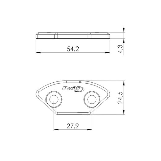 MIRRORS CAPS PUIG 3859N ČIERNA