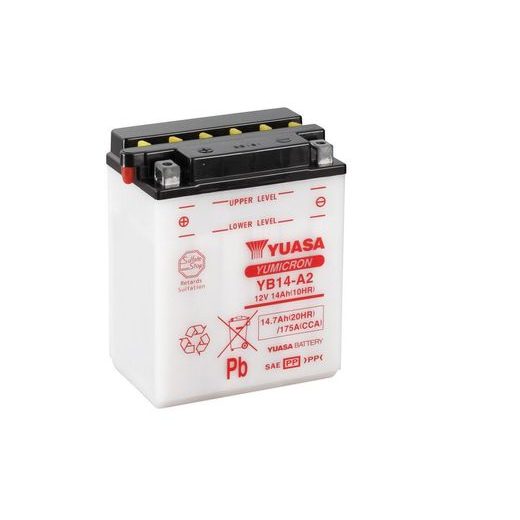 YUMICRON BATTERY WITH ACID YUASA YB14-A2