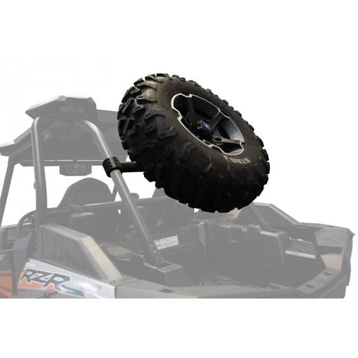 SPARE TIRE CARRIER REINFORCED BLACK - POLARIS RZR TURBO 2017