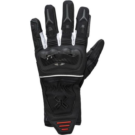 WOMEN'S GLOVES IXS RAPID-STX 1.0 X4-310605 ČIERNO-BIELO-ČERVENÁ DM