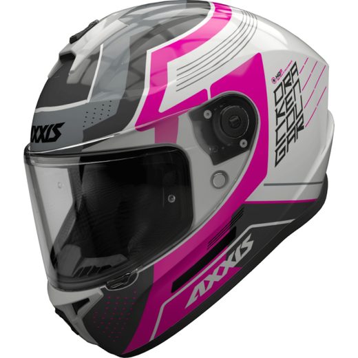 INTEGRÁLNA PRILBA AXXIS DRAKEN S COUGAR GLOSS FLUOR PINK L