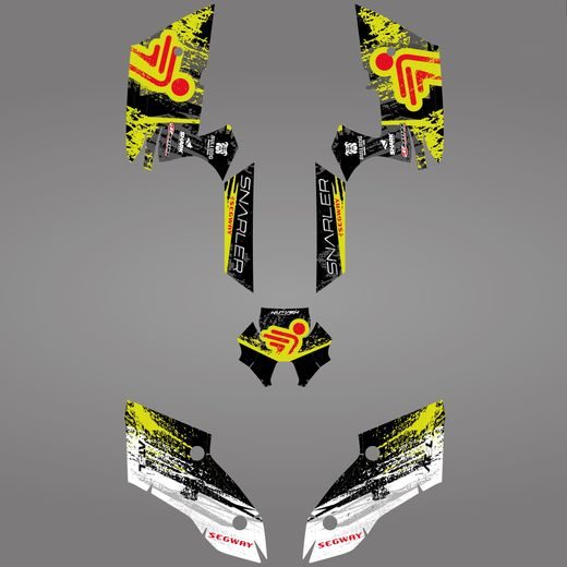 GRAPHIC STICKER KIT FOR SEGWAY AT5-L LIGHT YELLOW