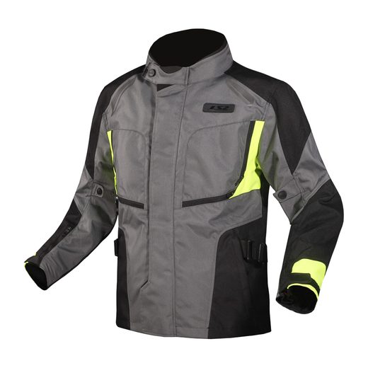 LS2 PHASE MAN JACKET GREY BLACK YELLOW